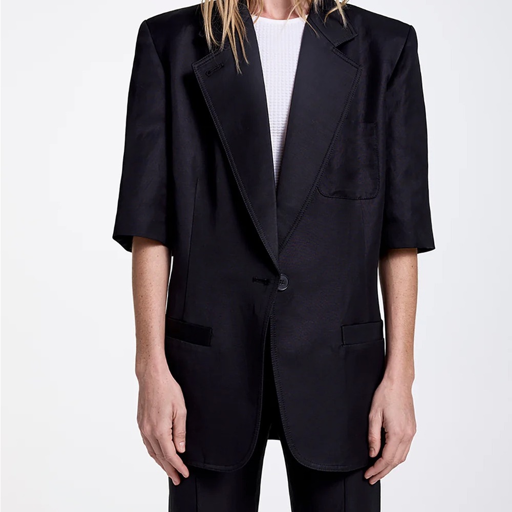 Smythe short-sleeved oversized blazer